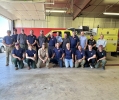 Members of the Blanding Fire Department receive training on their new wildland fire engine. Courtesy photo