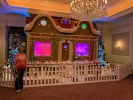 Sally Jack in front of the enormous gingerbread house in Salt Lake City. Courtesy photo