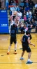 San Juan center George McNaughtan goes to the hole against Panguitch in a game played in Blanding on December 5. The senior is averaging 5.3 points per game this season for the Broncos.  Boston Bowers photo