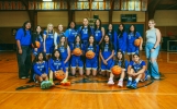 Members of the team include: (top row, left to right) Tayzia Singer, Ellie Beck, Ava Bayles, Taverie Johnson, Khimya Fullwood, Ebony Sampson, Jordan Jones, Caydence Joe, Jayden Benally, Lyvanna Benn, and Brooklynn Black. Middle: Ella Stearns, Madi Adams, Kaidence Mitchell, and Harmony Oshley. Front: Daveigh Mitchell, Syndel Atcitty, Miracle Harrison, and Brooklyn Lameman. Not pictured: Head Coach Laura Stearns, Coach Devin Mitchell, and Coach Miles Harrison. Brooke Pehrson photo