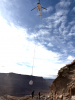 A helicopter delivers materials to crews closing mine openings in San Juan County. Photos courtesy Utah Division of Oil, Gas and Mining