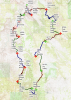 Map of the Moab 240. Racers were held up at the Bridger Jack checkpoint due to flooding along the path. Image from DestinationTrailRun org