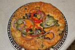Using focaccia bread adds a fourth entry to Mary Cokenour’s pizza trilogy.  Mary Coke-nour photo